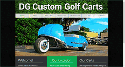 Desktop Screenshot of dgcustomgolfcarts.com