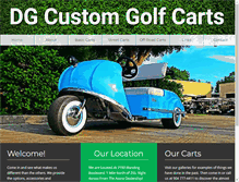 Tablet Screenshot of dgcustomgolfcarts.com